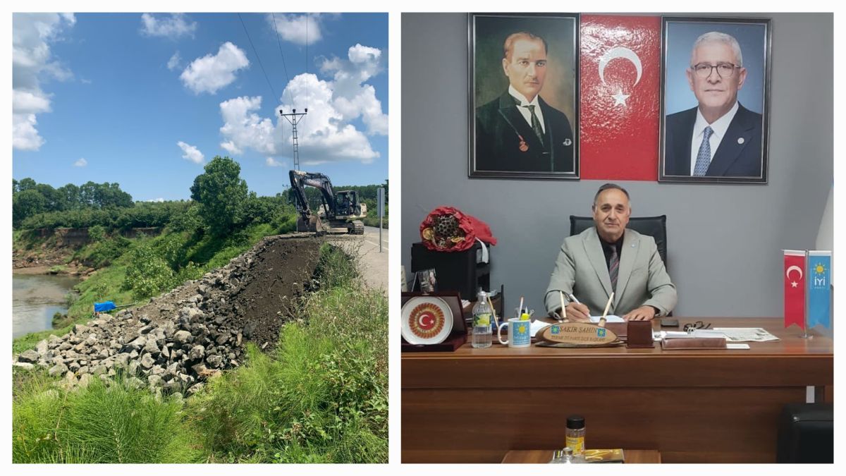 İYİ Parti Terme İlçe Başkanı Şakir Şahin: "Üç yıldır bekleyen yol sorununun çözülmeye başlaması sevindirici"